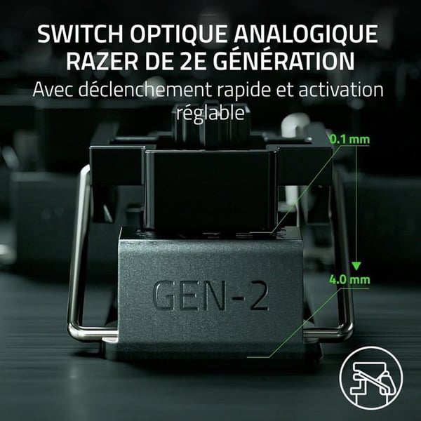 Gaming Tastatur - RAZER - Huntsman V3 Pro Mini - Optisk 60% - Analoge Switches - Hvid