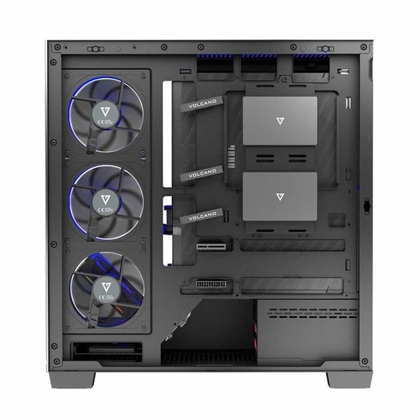 PC-chassi - MODECOM - Volcano Stellar 5F - Härdat glas - 5 ARGB-fläktar - USB-C