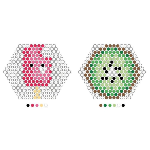 Vattendroppar - Kiwi - 10,5 cm platta - Spray inkluderad - Grön - Blandat