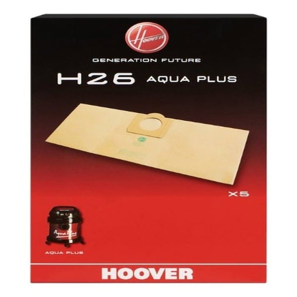 PÅSE MED 5 H26 PÅSAR FÖR HOOVER DAMSSUGAR * - S4434 - 09508078 09177445 9177445 100138 AQUAPLUS