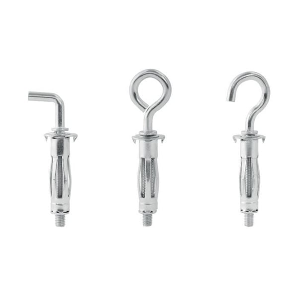 Expansionsplugg - RAPID - Metall för Gipsvägg 6-16mm - Paket med 12 Väggkrokar - Max Belastning 40 kg - (5001557)