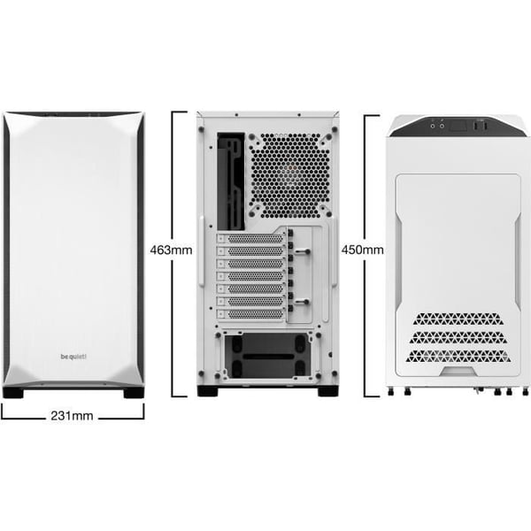 Datorlåda - Be quiet! - BGW35 Pure Base 500 Window - Mid Tower - Vit