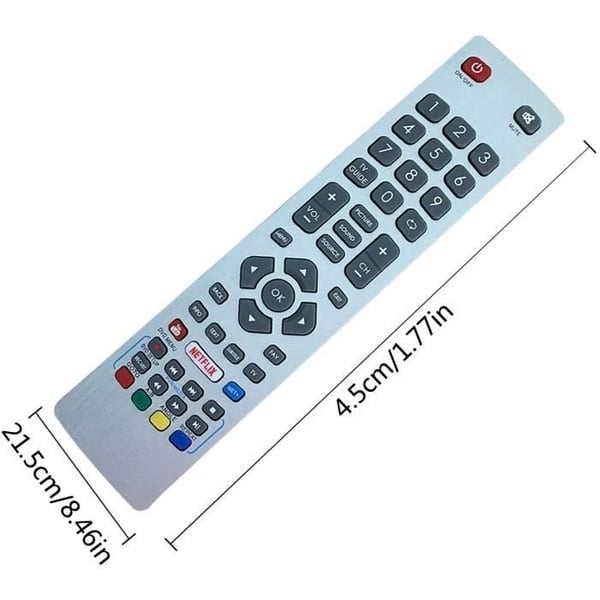 Ny ersättning Sharp Aquos TV-fjärrkontroll SHWRMC0115 för Sharp Aquos 4K Freeview LCD LED Smart TV-fjärrkontroll - Au252