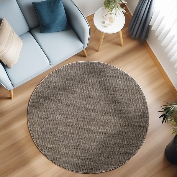 Ayyildiz Modern design matta Brun 140 x 200 cm bouclé modern brun, naturligt vävt utseende för vardagsrum, sovrum,