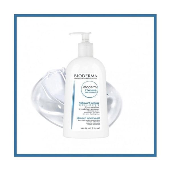 Rengöringsgel - BIODERMA - Intensiv Skumgel - 1L - Hypoallergeniskt - Flaska