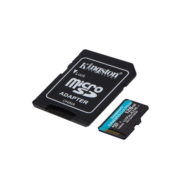 Minneskort microSDXC - KINGSTON - Canvas Go Plus - 128GB - 200MB/s - U3 V30 A2