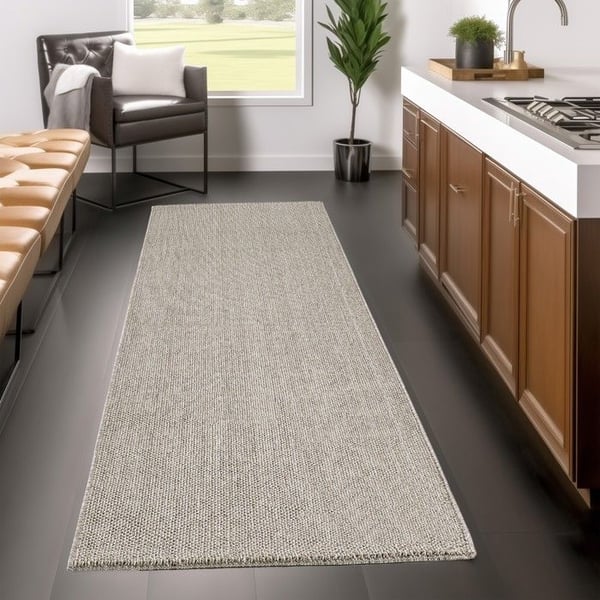 Ayyildiz Modern design matta Brun 140 x 200 cm bouclé modern brun, naturligt vävt utseende för vardagsrum, sovrum,