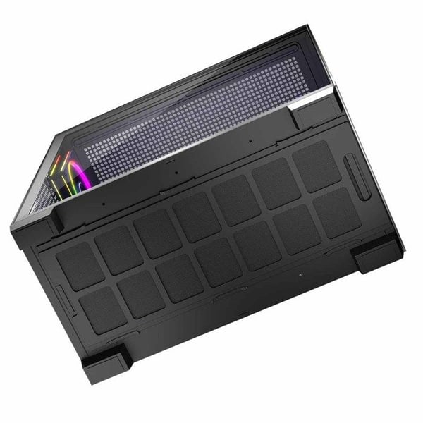 PC-chassi - MODECOM - Volcano Stellar 5F - Härdat glas - 5 ARGB-fläktar - USB-C