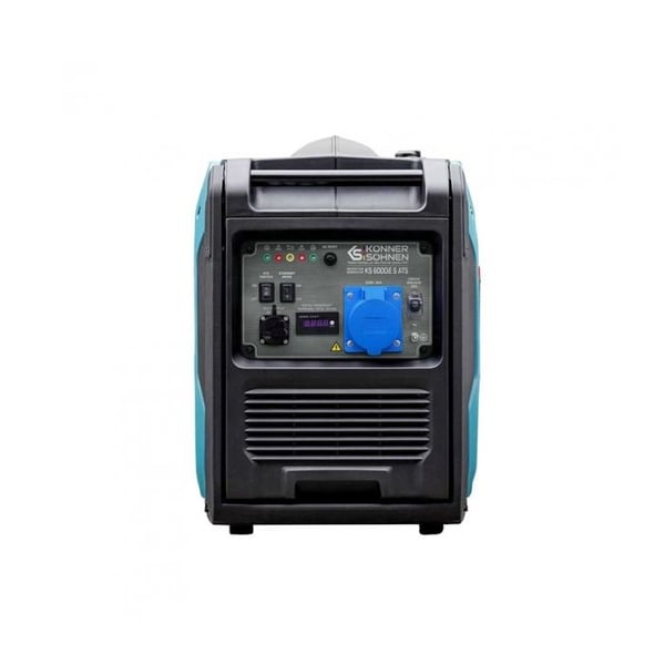 Generator-inverter i ljudisolerad låda KS 6000iE S ATS med integrerat ATS-system. Maximal effekt: 5.5 kW/nominal: 5.0 kW