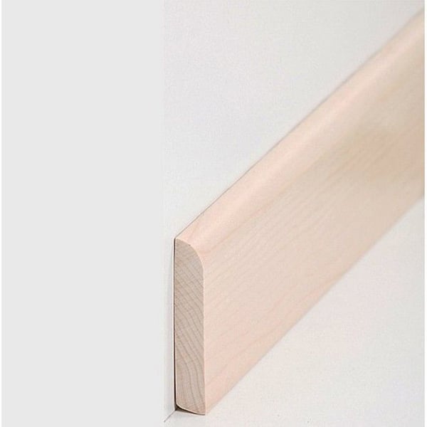 PROVISTON Sockel i massiv trä 10 x 58 x 2400 mm lönn att limma, skruva &amp; spik 12 meter | 5 stycken