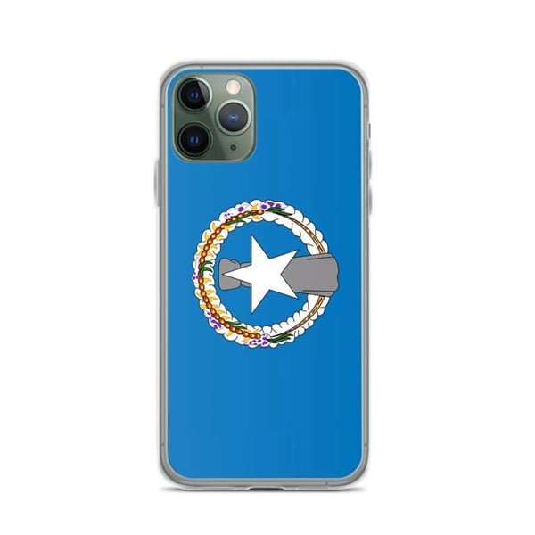 Mobilskal – Nordmarianerna flagga – Kompatibel med iPhone 11 Pro – Mjuk fodral – Slitstark och stötsäker – Pixelforma
