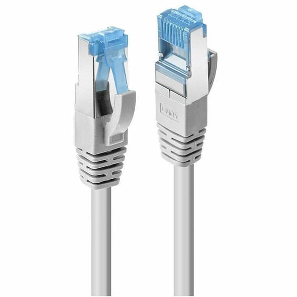 Ethernetkabel Cat.6A - LINDY - 10 m - RJ45 - U/UTP - LSZH - 10 Gbps - Grå - Han till han - Guldpläterade kontakter