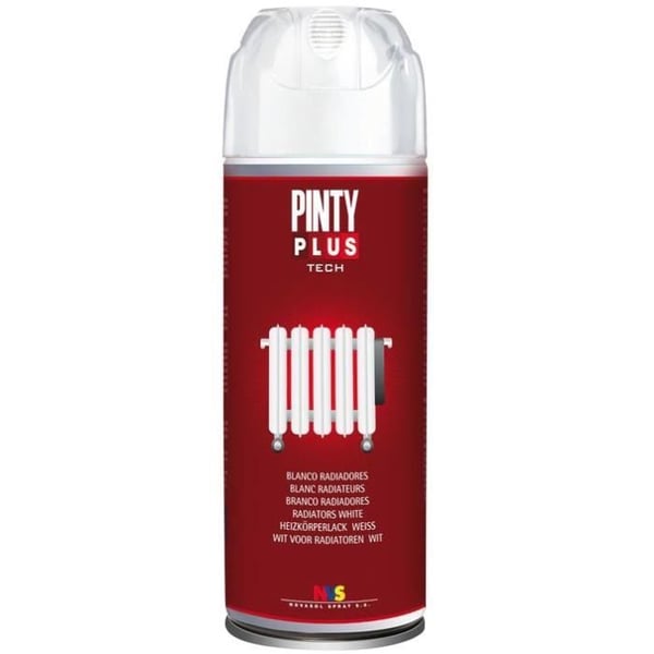 Vit radiatorsprayfärg - NOVASOL - 400mL - Använd för radiatorer - Vit färg - Kapacitet 400 mL