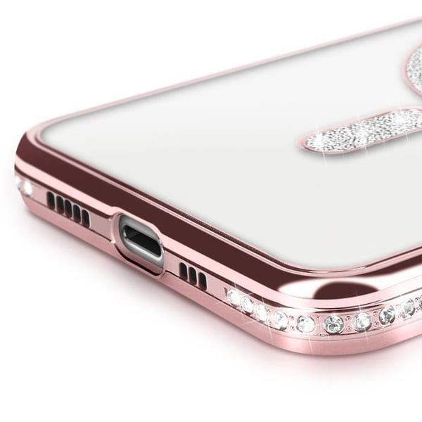 Coque Diamant för iPhone 13 Pro MagSafe Contour Strass Rosa