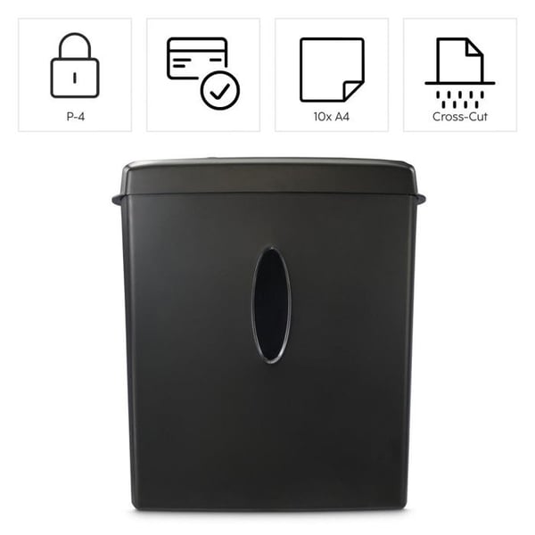 Dokumentförstörare - Safe X100CD - Tvärsnitt 10 f. - Förstörelse av CD/DVD/Blu-ray - Säkerhet P4 T4 E3