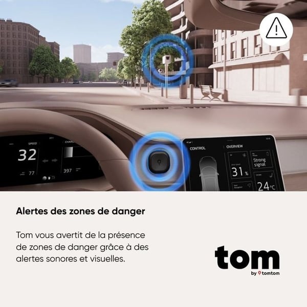 Intelligent Tomtom kørselsassistent til vejadvarsler