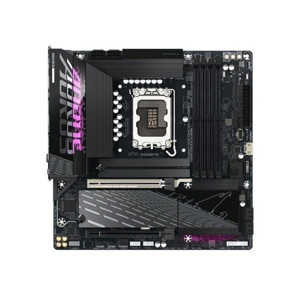 Moderkort Micro ATX - GIGABYTE - B860M AORUS ELITE WIFI6E - Socket 1851 - DDR5 - WiFi 6E