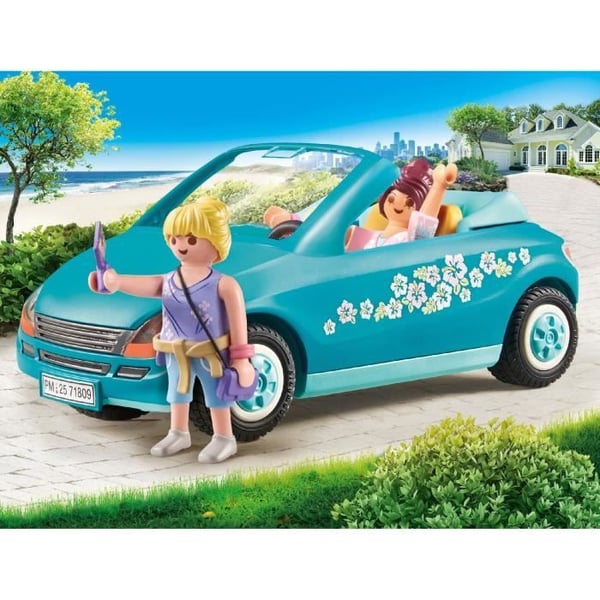 PLAYMOBIL 71809 Cabriolet och unga tjejer med selfie-pinne, My Life, 30 delar, Från 4 år