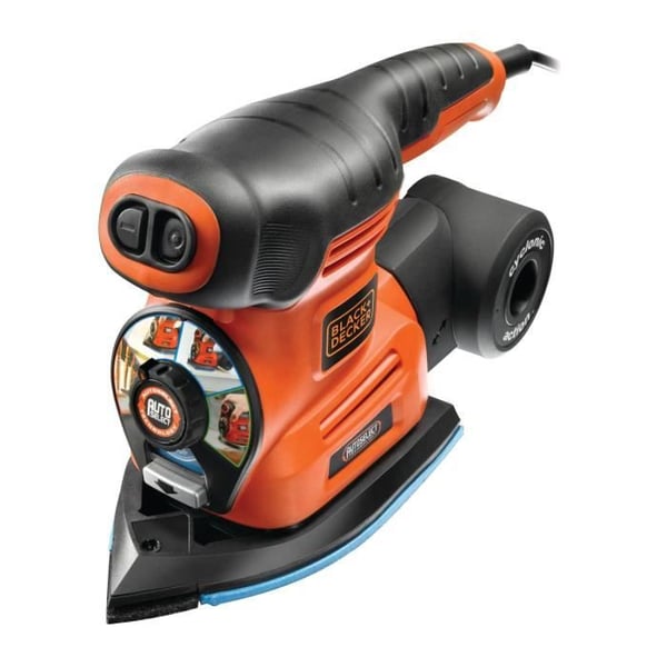Multiværktøj kit med ledning - BLACK+DECKER - KA280K-QS - 220W - 3 adaptere - 17 slibemidler - kuffert