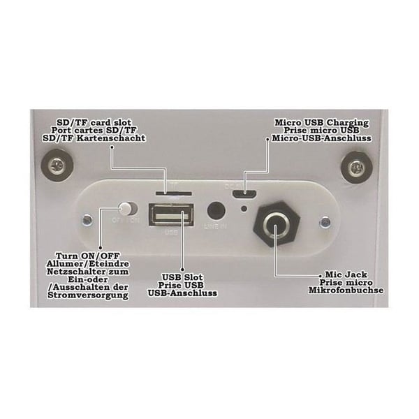 Karaokehögtalare för barn - LEXIBOOK - iParty® - Bluetooth® V5.0 - Ljuseffekter