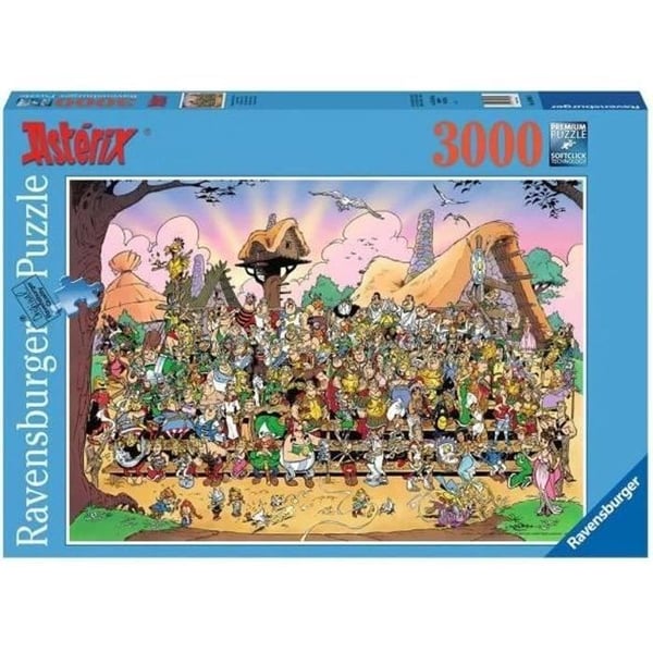 3000 bitar vuxenpussel - Asterix-universumet - Karaktärer - Ravensburger