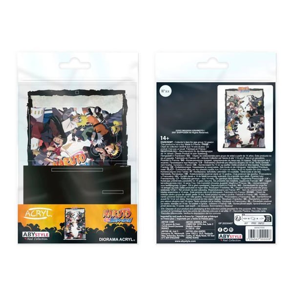 Figurine i miniatyr - miniatyrfigur Abystyle Figurine Acryl Naruto Shippuden Diorama Gruppstrid