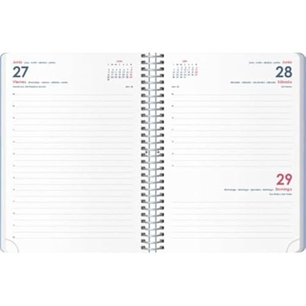 Agenda - DOHE - Dagligen - 15 x 21 cm - Mjukt omslag - 1 dag per sida - Blå