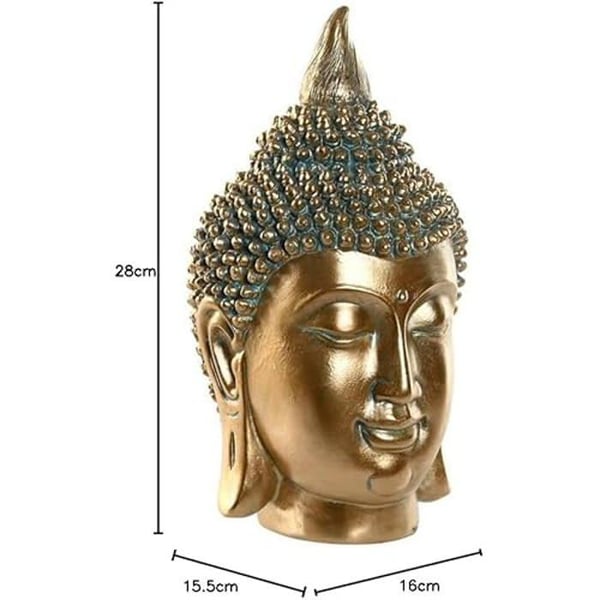 Dekorativ statyett - HOME ESPRIT - Orientalisk Buddha - Flerfärgad - 16 x 15,5 x 28 cm - Inomhus