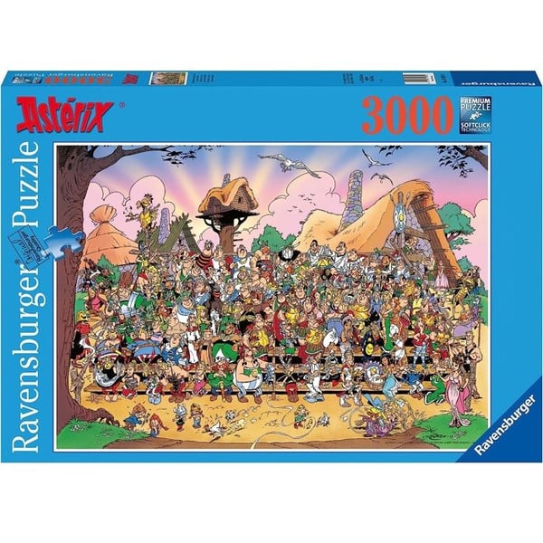 3000 bitar vuxenpussel - Asterix-universumet - Karaktärer - Ravensburger
