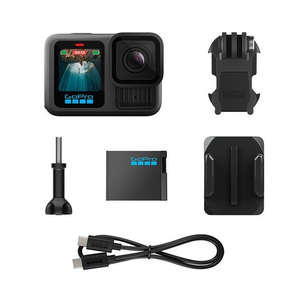 Sportkamera - GoPro - HERO 13 Black - Vattentät - Video 5.3K60 - Kompatibel med HB objektiv