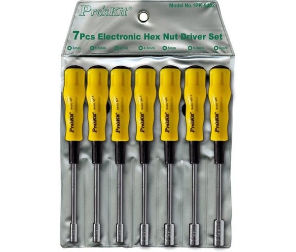 Hexagonal rörtångsset - PROSKIT - HRV9402 - 7 delar - 3,5 mm till 6 mm - Rörtyp