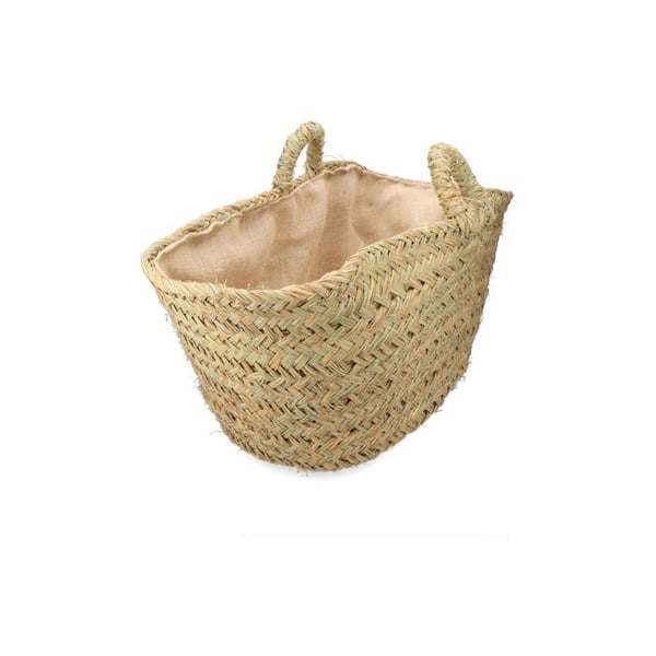 Esparto-korg med foder för ved 60x35x45cm oval - Edm
