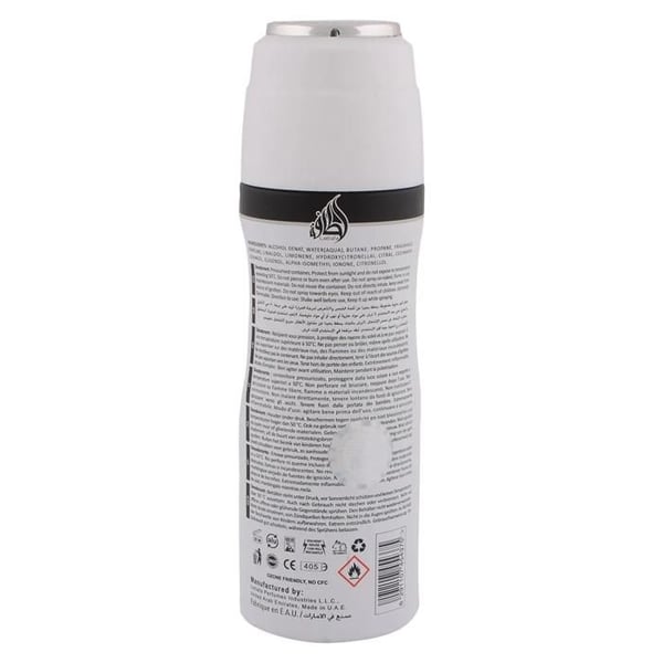 Deodorant - LATTAFA - Ana Abiyedh I Am White - 200 ml - Utan aluminiumsalter - Kvinna