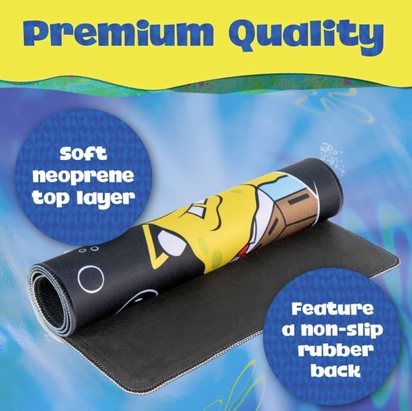Skrivunderlag - SPONGEBOB SVAMPERFOT - TM-02774 - 70 x 30 cm - Gummi - Officiell Produkt
