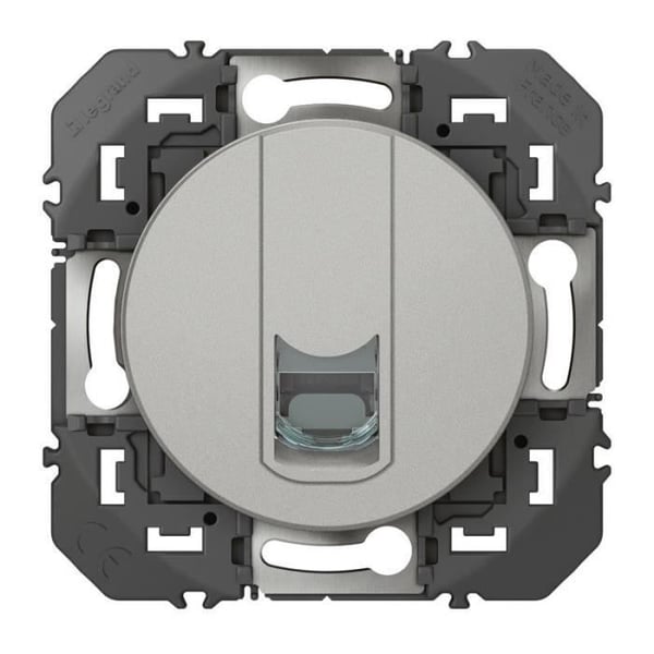 Prise blindée RJ45 cat6 FTP Dooxie - Aluminiumfinish - 600476 - Legrand Prise blindée RJ45 cat6 FTP Dooxie - Aluminiumfinish - 600476 - Legrand