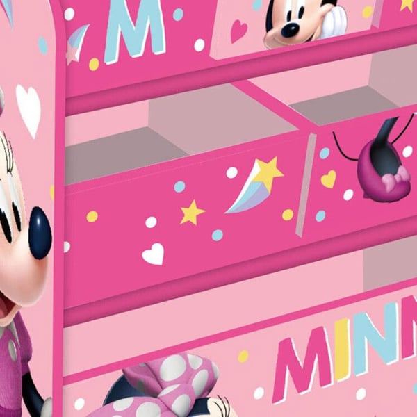 Disney Minnie Mouse förvaringshylla för leksaker i form av hjärtan