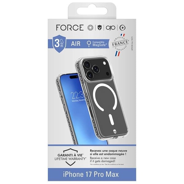 Coque FC Air MagSafe - Iphone 17 Pro Max - Transparent