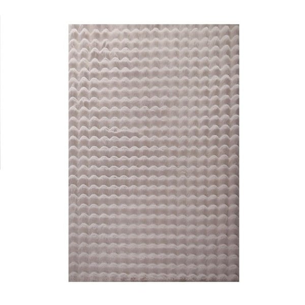 Ayyildiz Beige halkfria mattor 80 x 250 cm, långhårig, halkfri, enfärgad, mjuk och tvättbar, vardagsrum, baksida i bomull