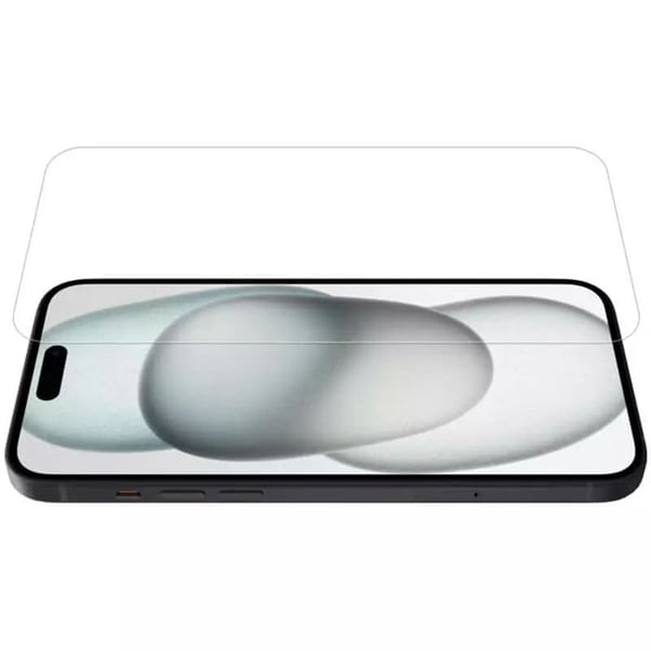 Skal för iPhone 15 - NILLKIN - Amazing H - Transparent - Rep tålig - Skärm skydd
