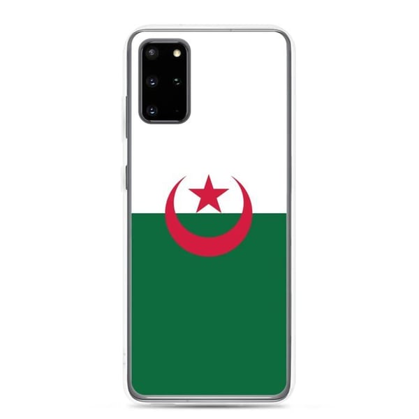 Telefonfodral – Algeriets flagga – Kompatibel med Samsung Galaxy S20 Ultra – Mjuk etui – Slitstark och stötsäker – Pixelforma
