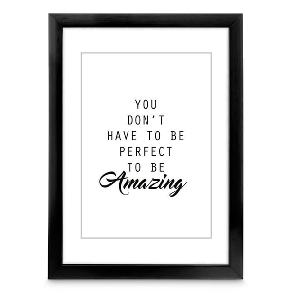 Plastikram - Ljus - Svart - 20 x 30 cm - Nutida - Design - 1 foto