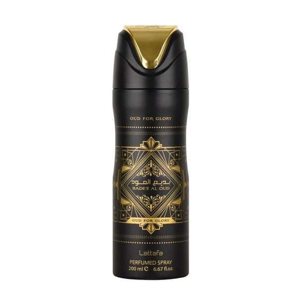 Spraydeodorant - LATTAFA - Bade'e Al Oud - 250ml - Unisex - Träaroma