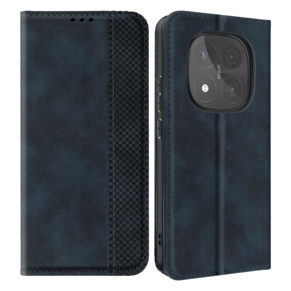 Smartphonefodral - Xiaomi - Redmi Note 14 Pro/Pro Plus - Plånbok - Ställ - Mörkblå