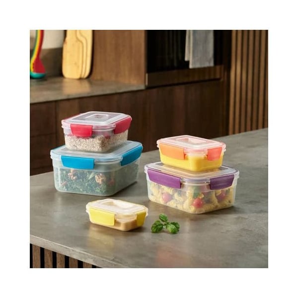 JOSEPH JOSEPH SET 5PZ MATBEHÅLLARE NEST LOCK MULTIFÄRGAD KÖKSACCESSOARER