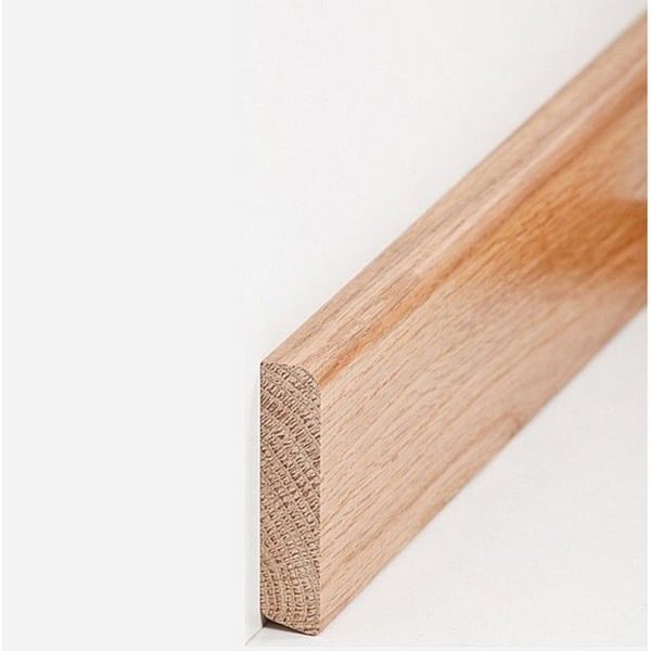 PROVISTON Massiv träsockel 13 x 58 x 2400 mm Ek att limma, skruva &amp; spik 12 meter | 5 stycken
