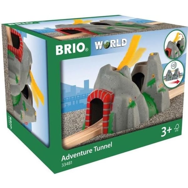 Brio World Adventure Tunnel - 4 ljud - Tillbehör för tågbana i trä - Ravensburger - Unisex från 3 år - 33481