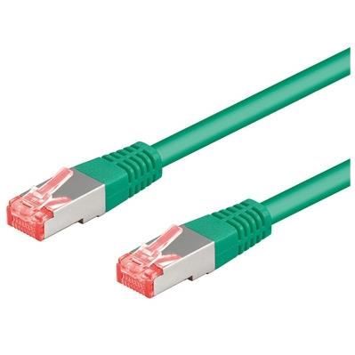 Nätverkskabel Cat6a - WENTRONIC - 1m - SSTP PIMF - Grön - RJ-45