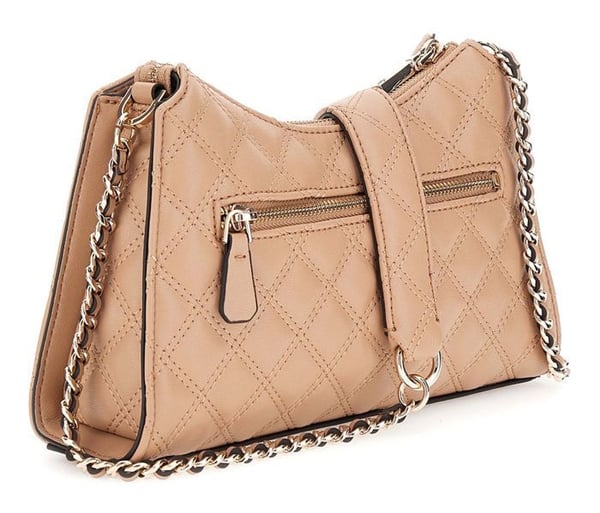 GUESS Beige axelväska för kvinnor - Giully Top Zip axelväska 296932