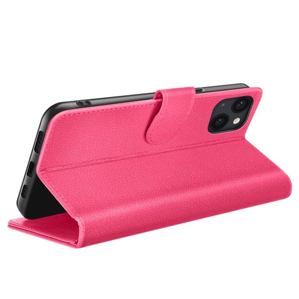 Plånboksfodral - ZANAÉ - iPhone 13 - Horisontellt Stöd - Magnetflik - Rosa