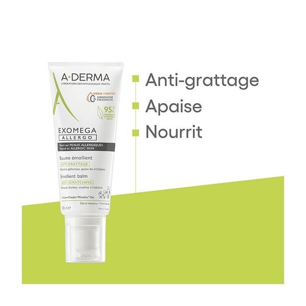 A-Derma Exomega Allergo Balsam Emollient Anti Klåda 200ml